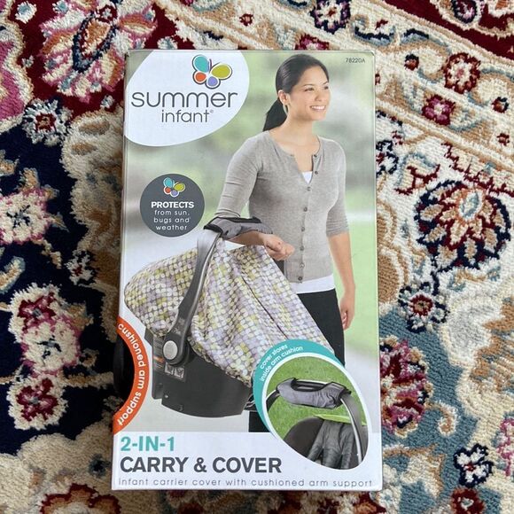 Summer infant Carry & Cover infant Floral Carseat cover - Picture 1 of 6